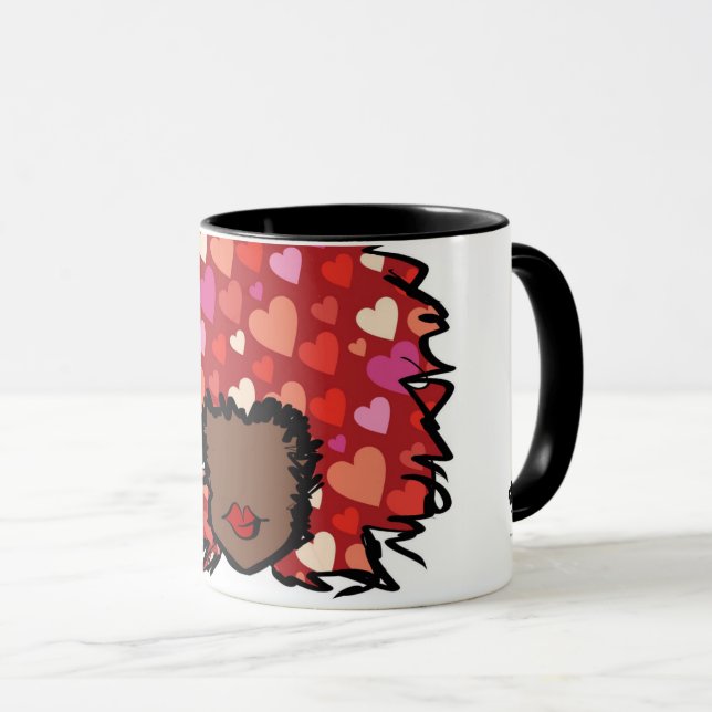 Caneca Afro Heart Mug (Frente Esquerda)