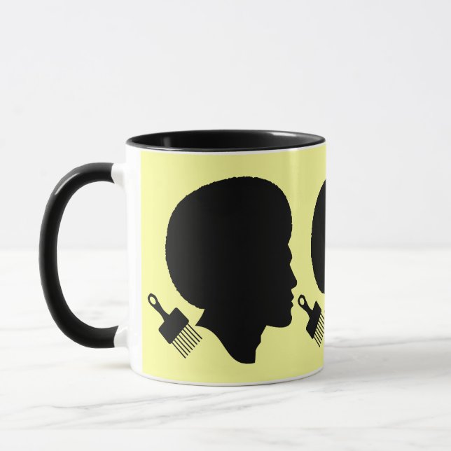 CANECA AFRO MAN SILHOUETTE E SEU AFRO PICK (Esquerda)