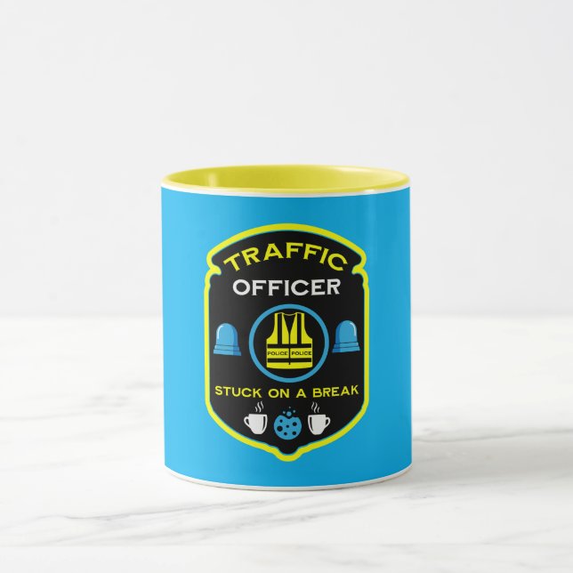 Caneca Agente de Polícia de Tráfego (Centro)