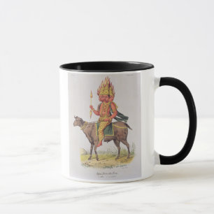 Caneca Agni, deus do fogo, gravado pela torta de Charles