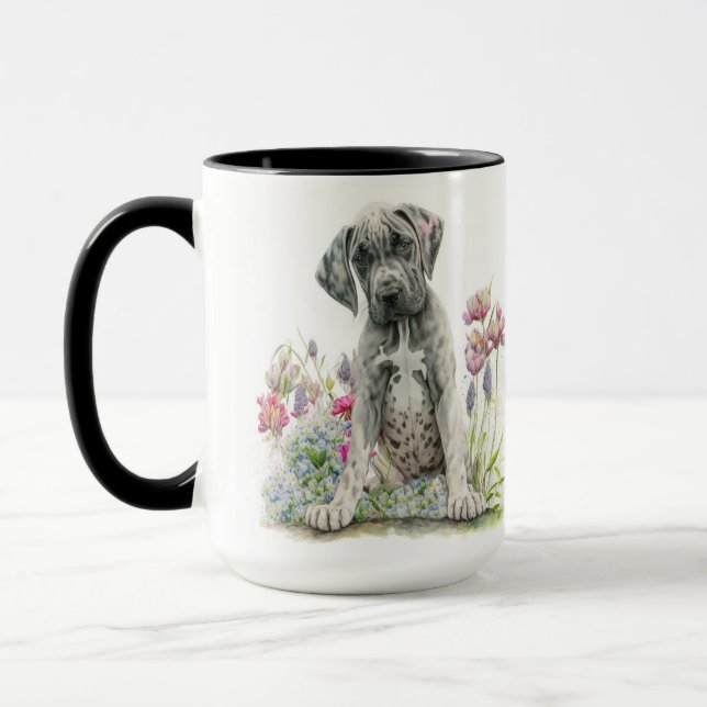 CANECA ÁGUA ADORÁVEL COR GRANDE DANE BOMBA (Esquerda)