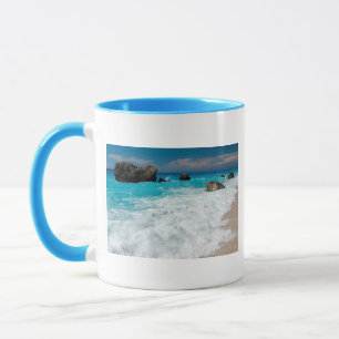 Caneca Água de Surf de Praia Bonita Casamento Havaiano Al