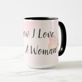 Caneca Água Moderno Rosa - Como Eu Amo Ser Mulher