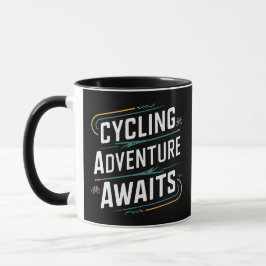 Caneca Aguardam aventura de ciclismo