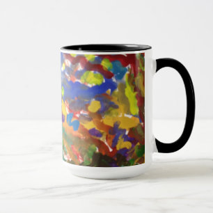 Caneca Aguarela abstrata colorido