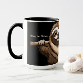 Caneca "Aguente firme": Palavras encorajadoras de Sloth