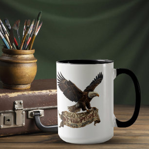 Caneca Águia Americana com Estandarte de 250 Anos de Libe