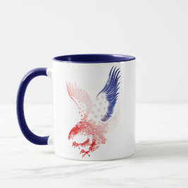 Caneca Águia da Bandeira Americana Patriótica