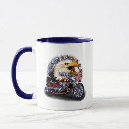 Caneca Águia de Moto Patriótica