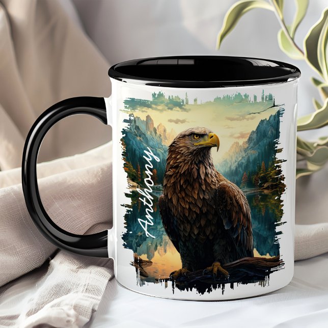 Caneca Águia em Montanha Selvagem (Criador carregado)
