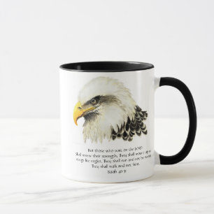 Caneca Águia - Inspirativa - Escritura - Eles que esperam