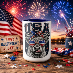 Caneca Águia Patriótica Born Free 250 Anos EUA