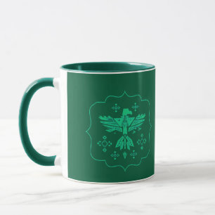 Caneca Águia tribal turquesa