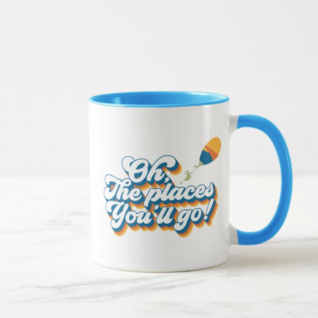 Caneca Ah, Os Lugares Que Você Irá! Citação com Balão (Direita)