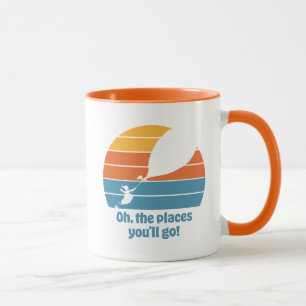 Caneca Ah, Os Lugares Que Você Irá! Pôr do Sol Retrô