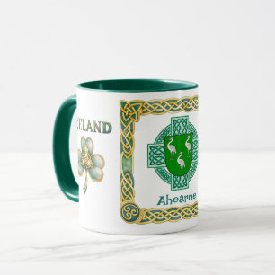 Caneca Ahearne Celtic Cross Escudo Irlandês