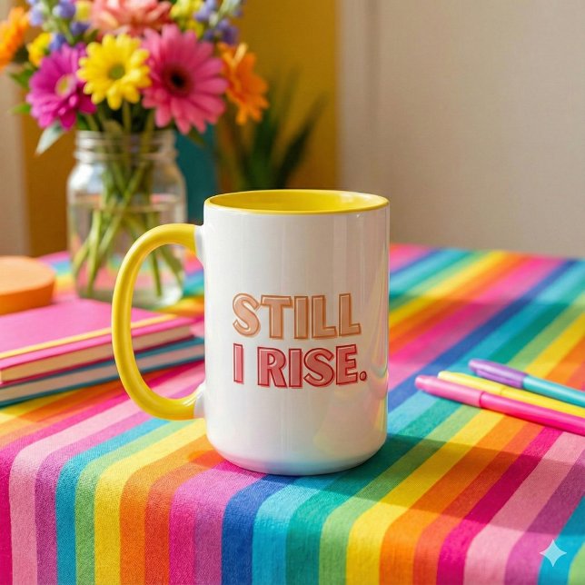 Caneca Ainda Rise Mug (Empower someone special with this, "Still I Rise" mug! )
