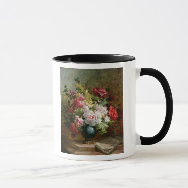 Caneca Ainda vida com flores e partitura (Direita)