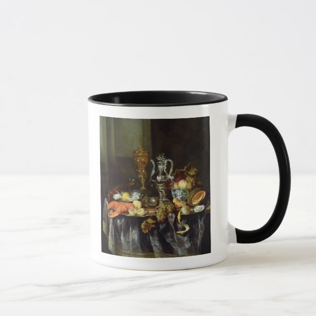 Caneca Ainda vida com fruta e marisco (Direita)