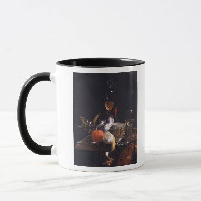 Caneca Ainda vida com o frasco chinês do açúcar (Esquerda)