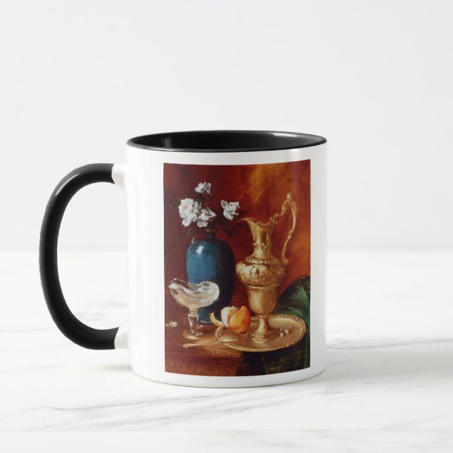 Caneca Ainda vida de um ewer da porca jovem, vaso das (Esquerda)