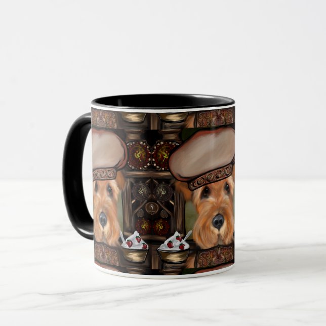Caneca Airedale Terrier (Frente Esquerda)