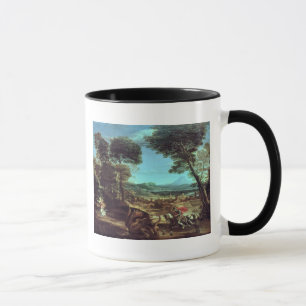 Caneca Ajardine com St George e o dragão, c.1610