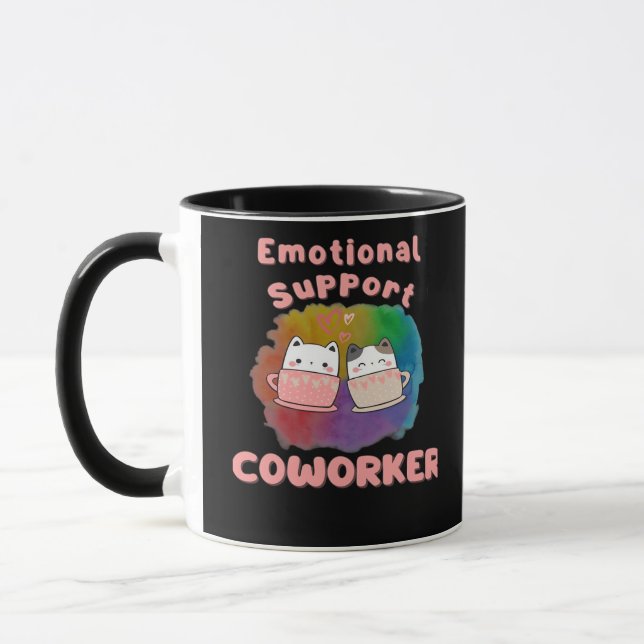 Caneca Ajuda Emocional Coworker Work Bestis, Job, Office, (Esquerda)