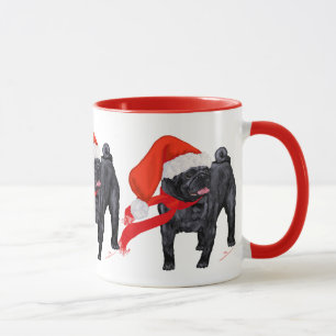 Caneca Ajudante do Papai Noel Pug