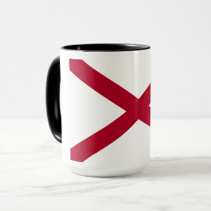 Caneca Alabama: Cruzeta Vermelha de São André