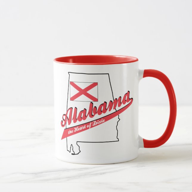 Caneca Alabama Heart of Dixie (Direita)