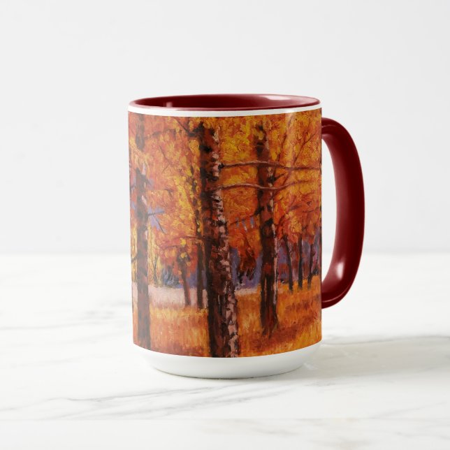 Caneca Álamos do Colorado em Bela Luz Outonal (Frente Esquerda)