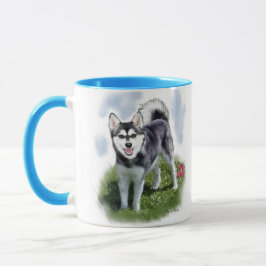 Caneca Alaskan Klee Kai Art