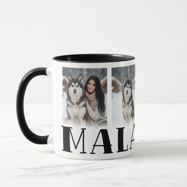 Caneca Alaskan Malamute Custom Photo Dog Lovers (Esquerda)
