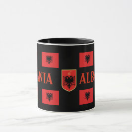Caneca Albânia Modern Flag Mug