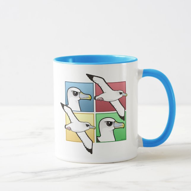 Caneca Albatroz de quatro cores (Direita)