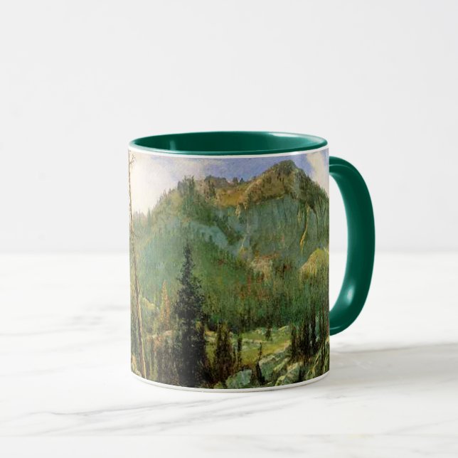 Caneca Albert Bierstadt - Montanhas de Sierra Nevada, (Frente Esquerda)