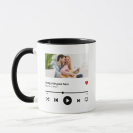 Caneca Álbum de Música Personalizado Lover de Música Foto