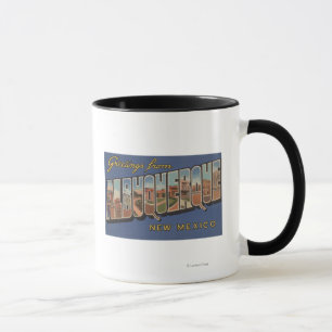 Caneca Albuquerque, Novo México - Cenas com Letras Grande