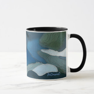 Caneca Alça Preta de Cores Legal De Arte Coletável