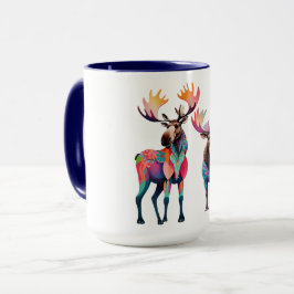 Caneca Alce está esperando para se juntar a um rebanho