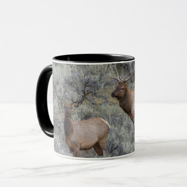 Caneca Alce macho | Parque Nacional de Yellowstone, Wyomi (Frente Esquerda)