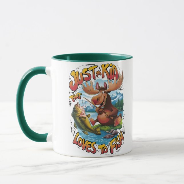 Caneca Alce Majestoso Com Peixe: (Esquerda)
