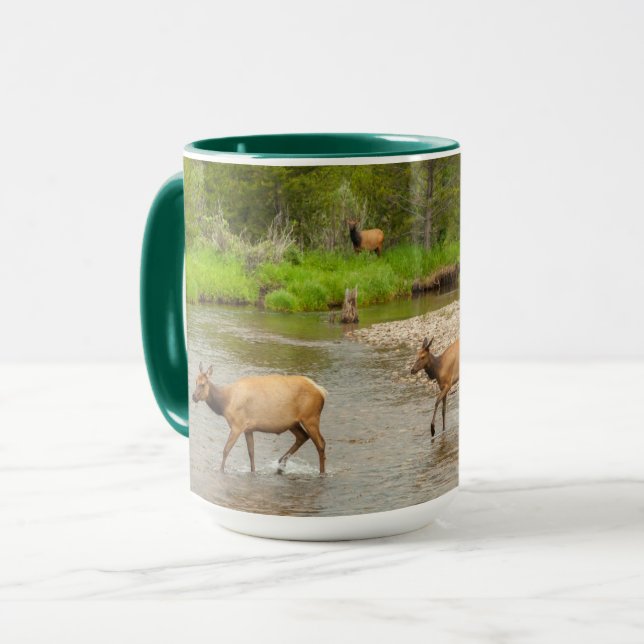 Caneca Alces cruzando o rio Colorado (Frente Esquerda)