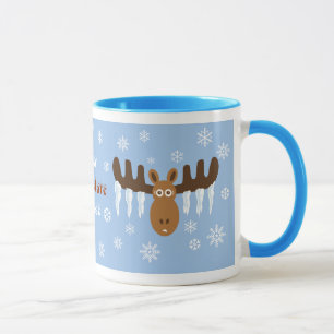 Caneca Alces do chocolate de Head_Icicle Antlers_Hot dos