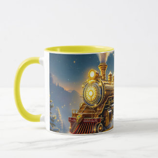 Caneca Aldeia de Trem de Céu Simples