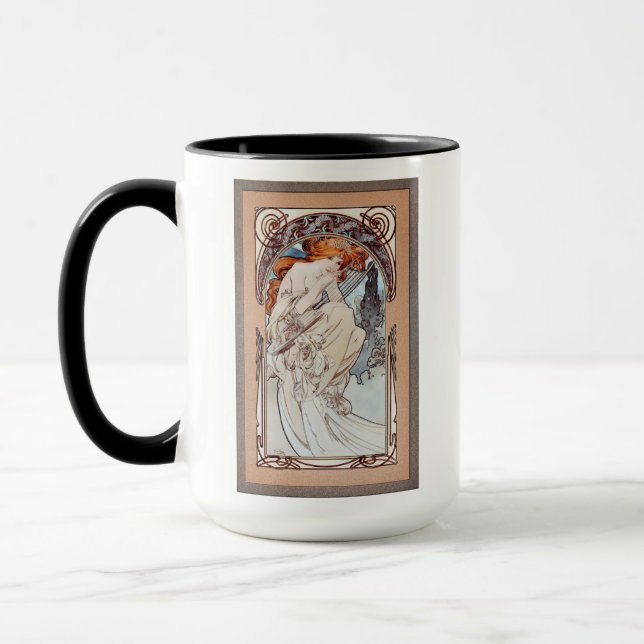 Caneca Alegoria de la Musique por Alphonse Mucha (Esquerda)