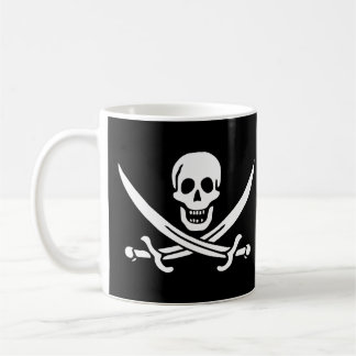 Caneca alegre da bandeira de pirata de Roger