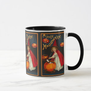 Caneca alegre da bruxa do Dia das Bruxas do