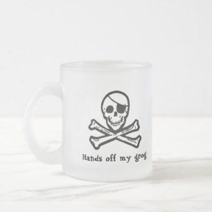 Caneca alegre do fosco do Grog do pirata de Roger